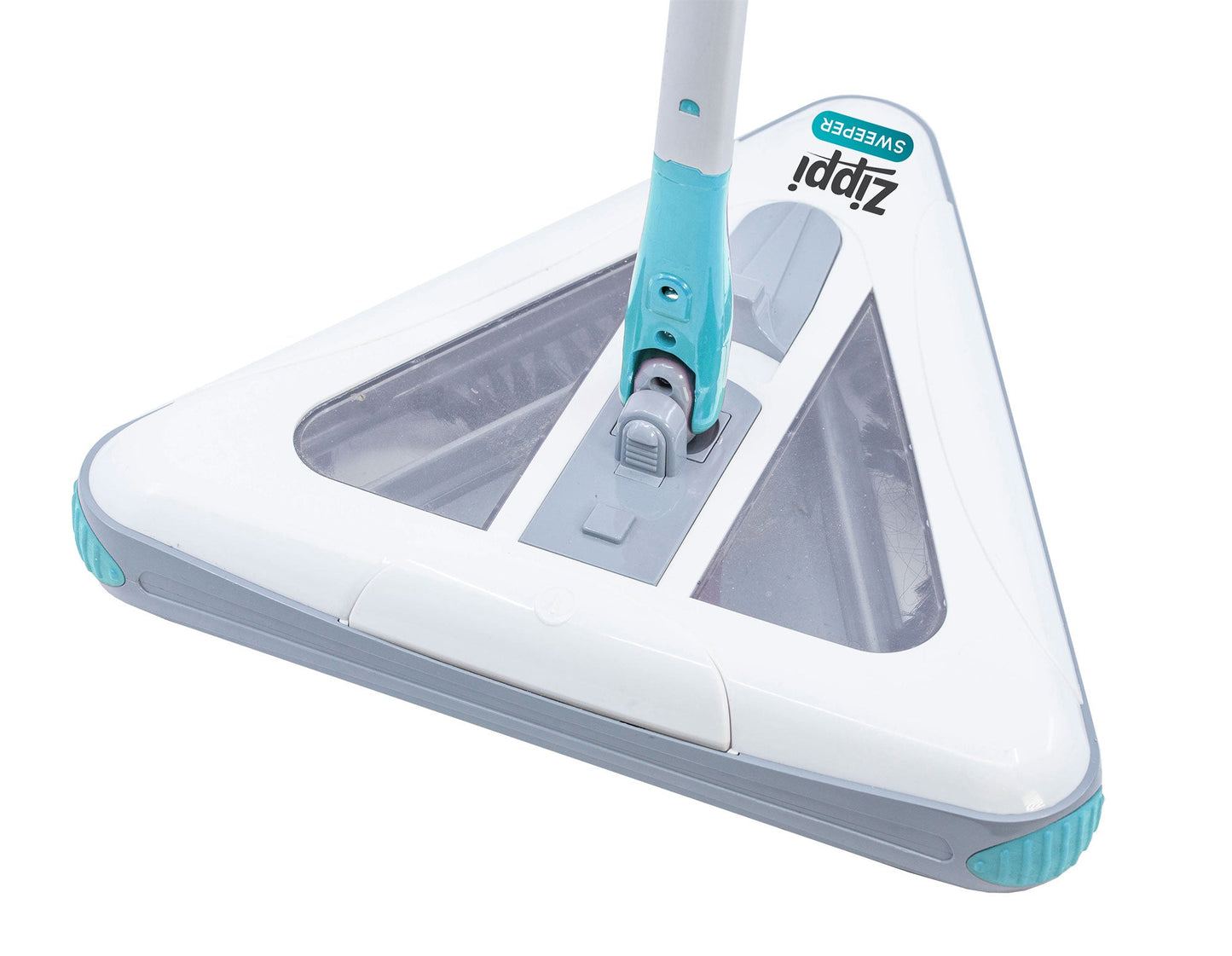 Zippi Sweeper dustbin with one-touch release mechanism being emptied