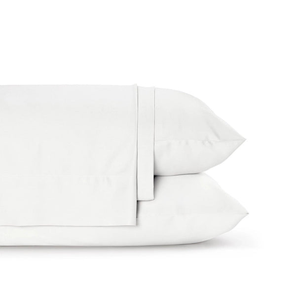 Pure Fiber Bamboo Viscose Sateen Sheet Set folded stack showing silky sateen weave texture